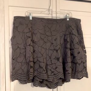 Lace High Waisted Gray Shorts
